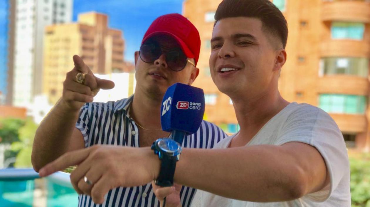 Los cantantes Oscar Prince y Jonathan El Meke.