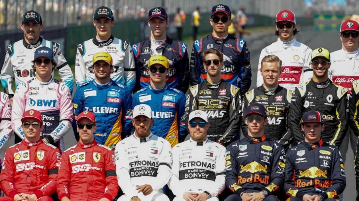 Pilotos de la F1. 