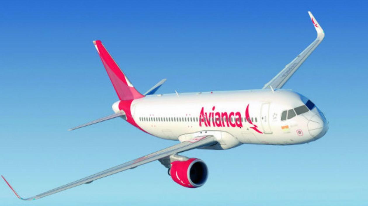 Foto de avión de Avianca.