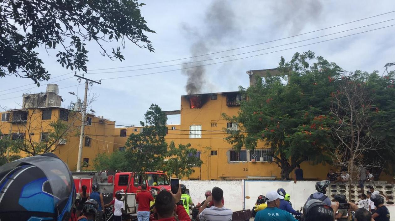 Incendio en la Ciudadela 20 de Julio.