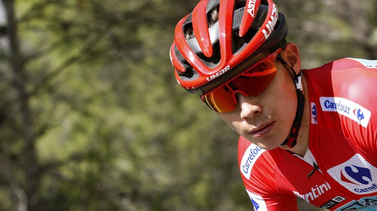 Miguel Ángel López, nuevo líder de la Vuelta a España. 