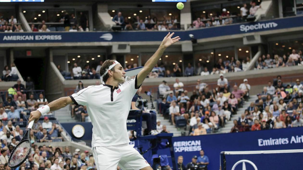 Roger Federer, tenista suizo. 