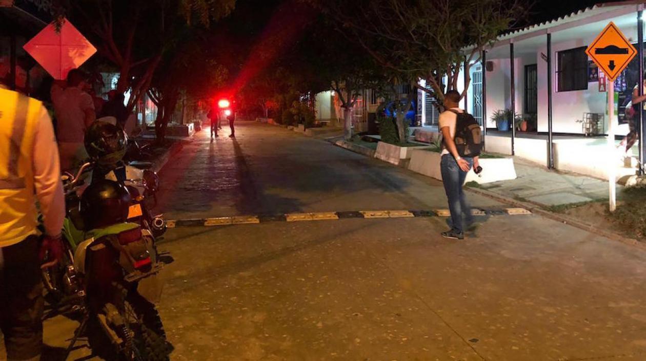 En la zona se dispuso un cordón de seguridad.