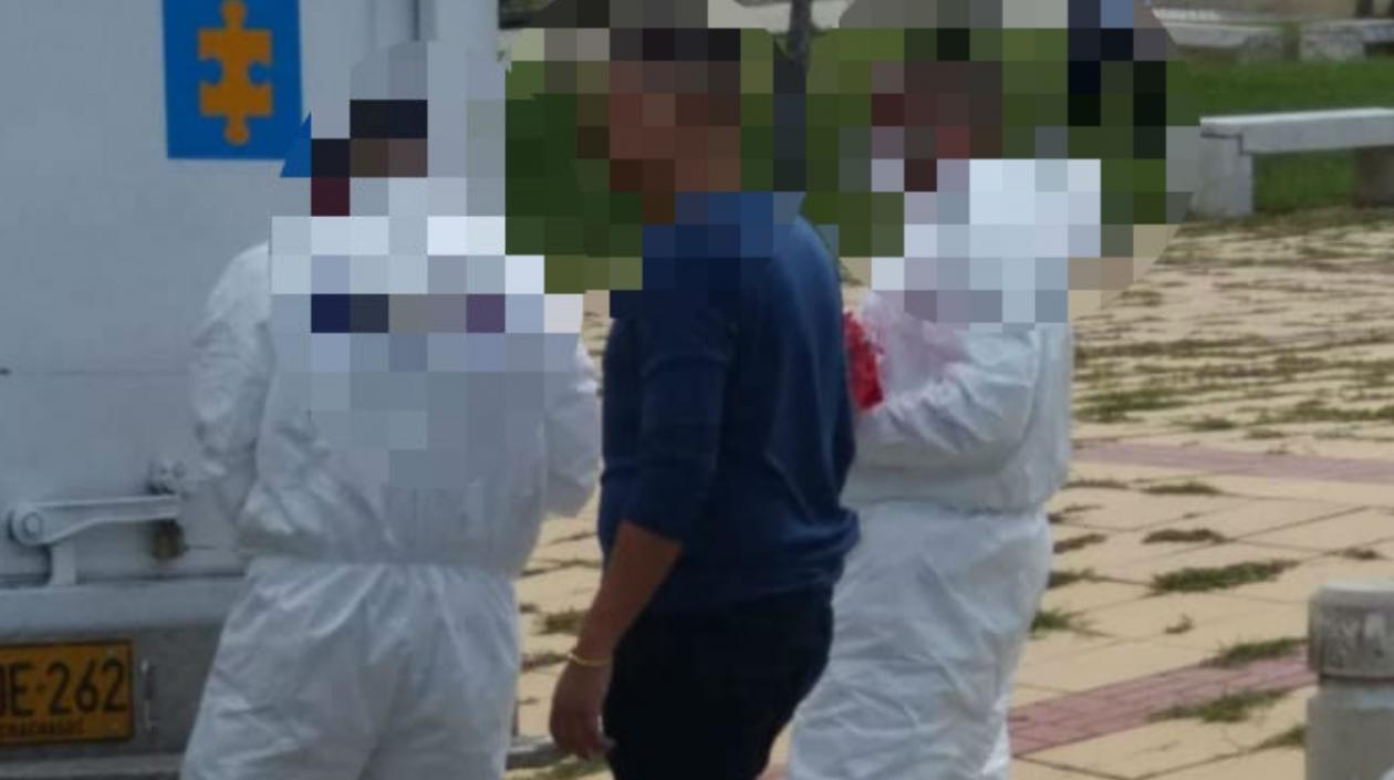 Funcionarios del CTI en la escena de los hechos.