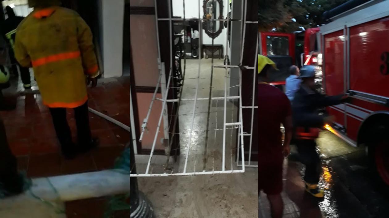 Imágenes del incendio en el norte de Barranquilla.