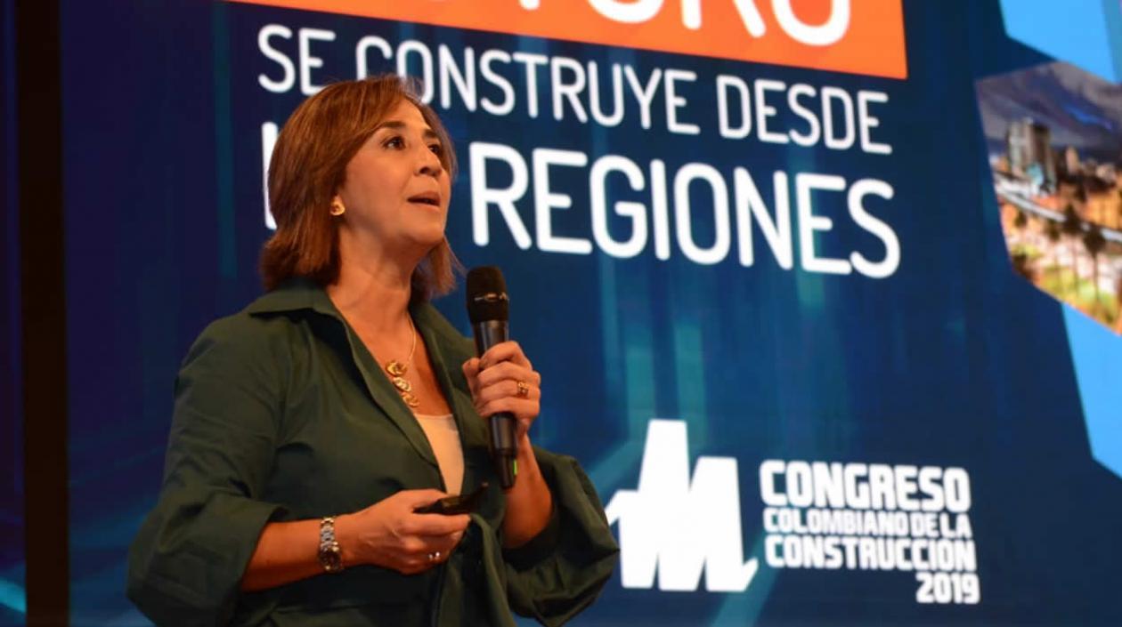 La presidenta ejecutiva de la Cámara Colombiana de la Construcción, Sandra Forero