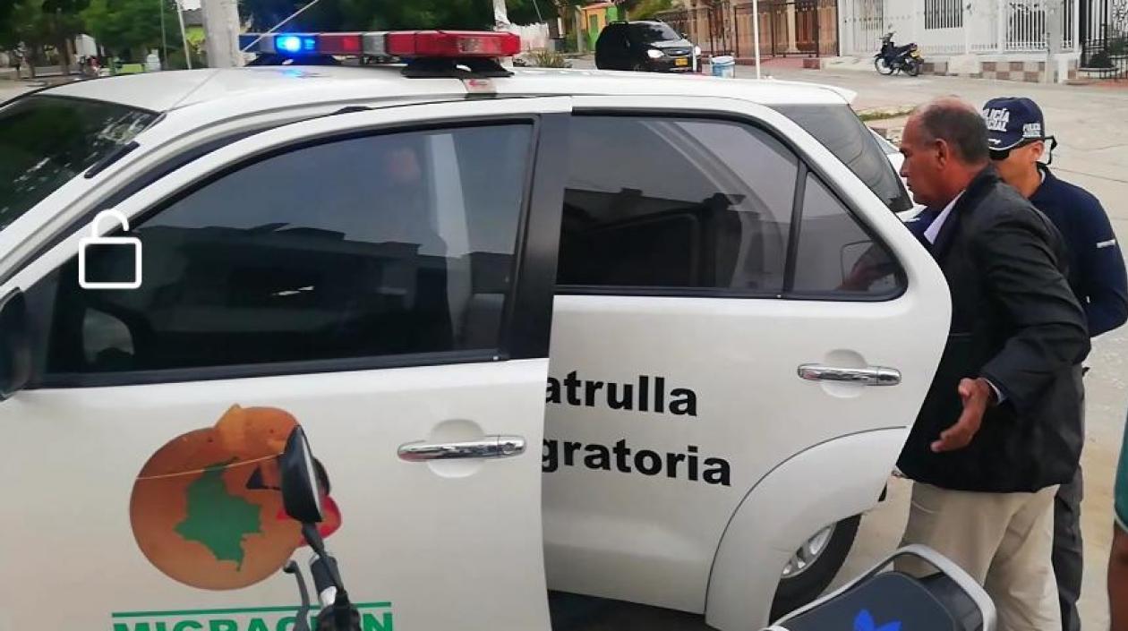 Momento de la captura de Fredy Castro Salas