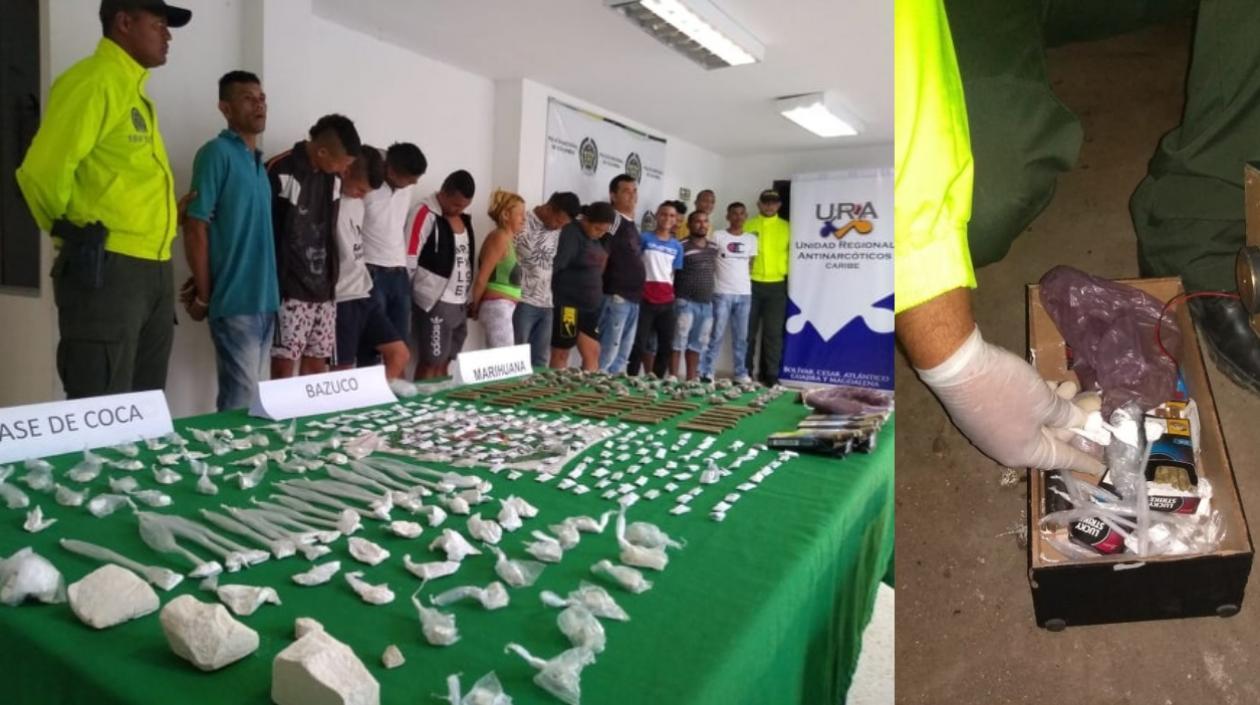 Los capturados fueron puestos a disposición de la Fiscalía.