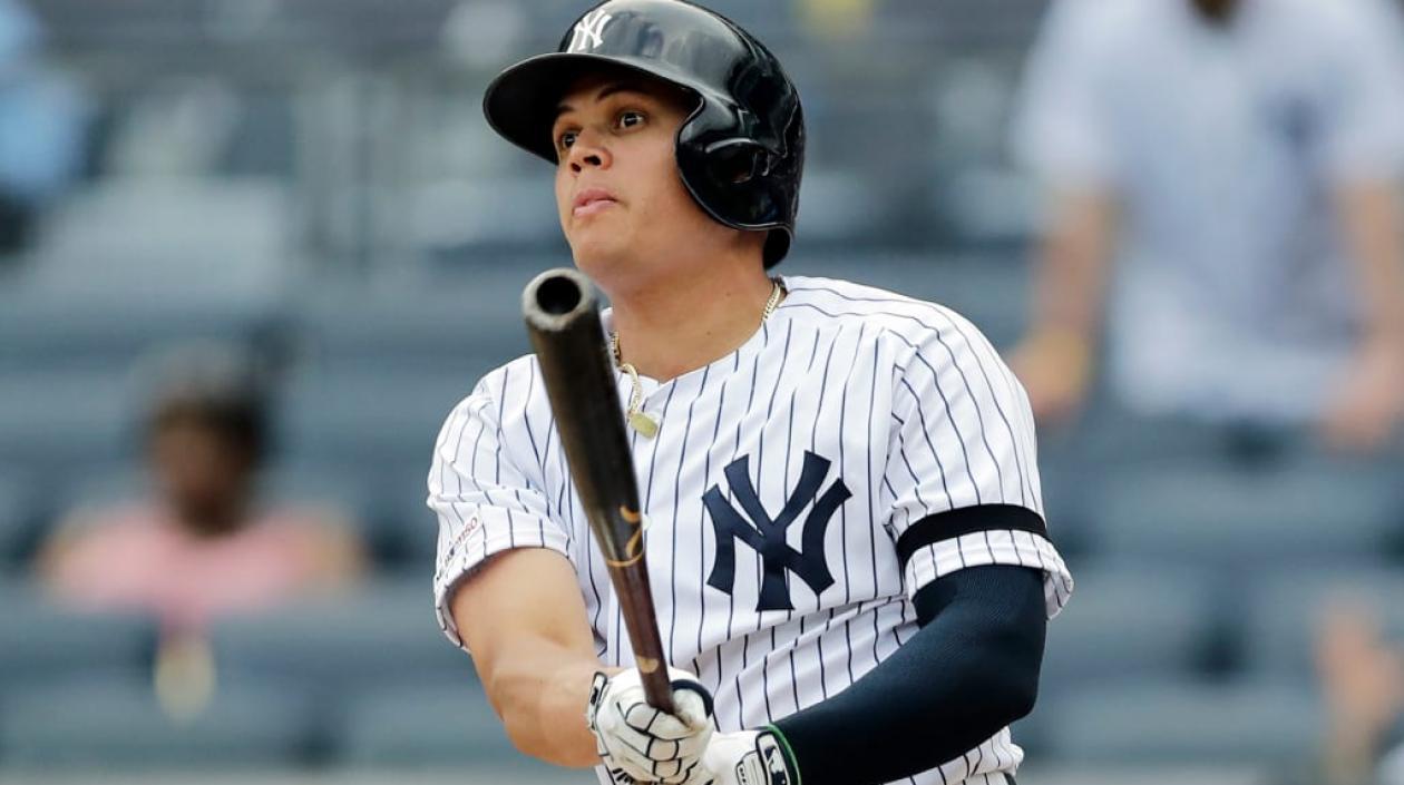 Giovanni Urshela, pelotero colombiano. 