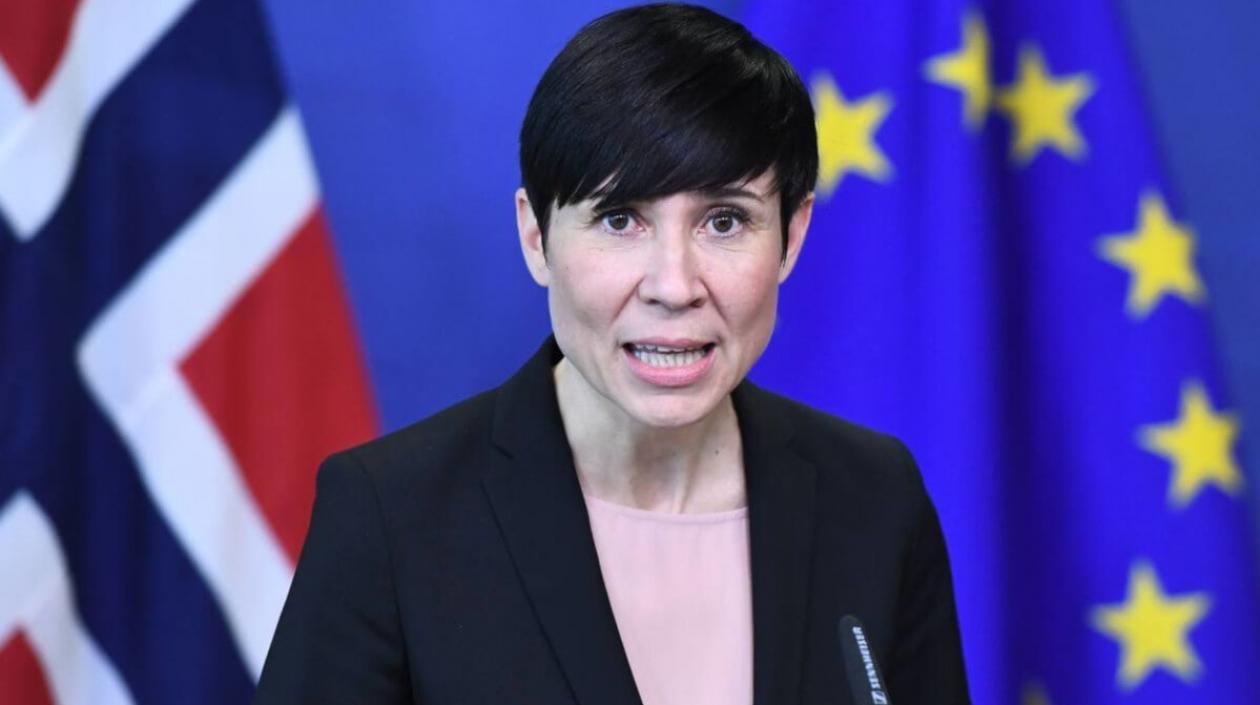 Ine Eriksen Søreide, ministra de Exteriores.