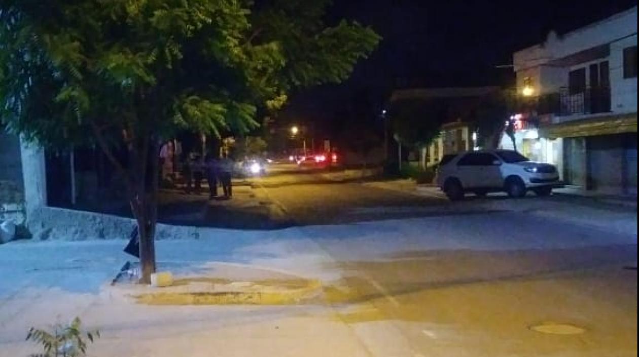 Lugar del asesinato en la calle 72.