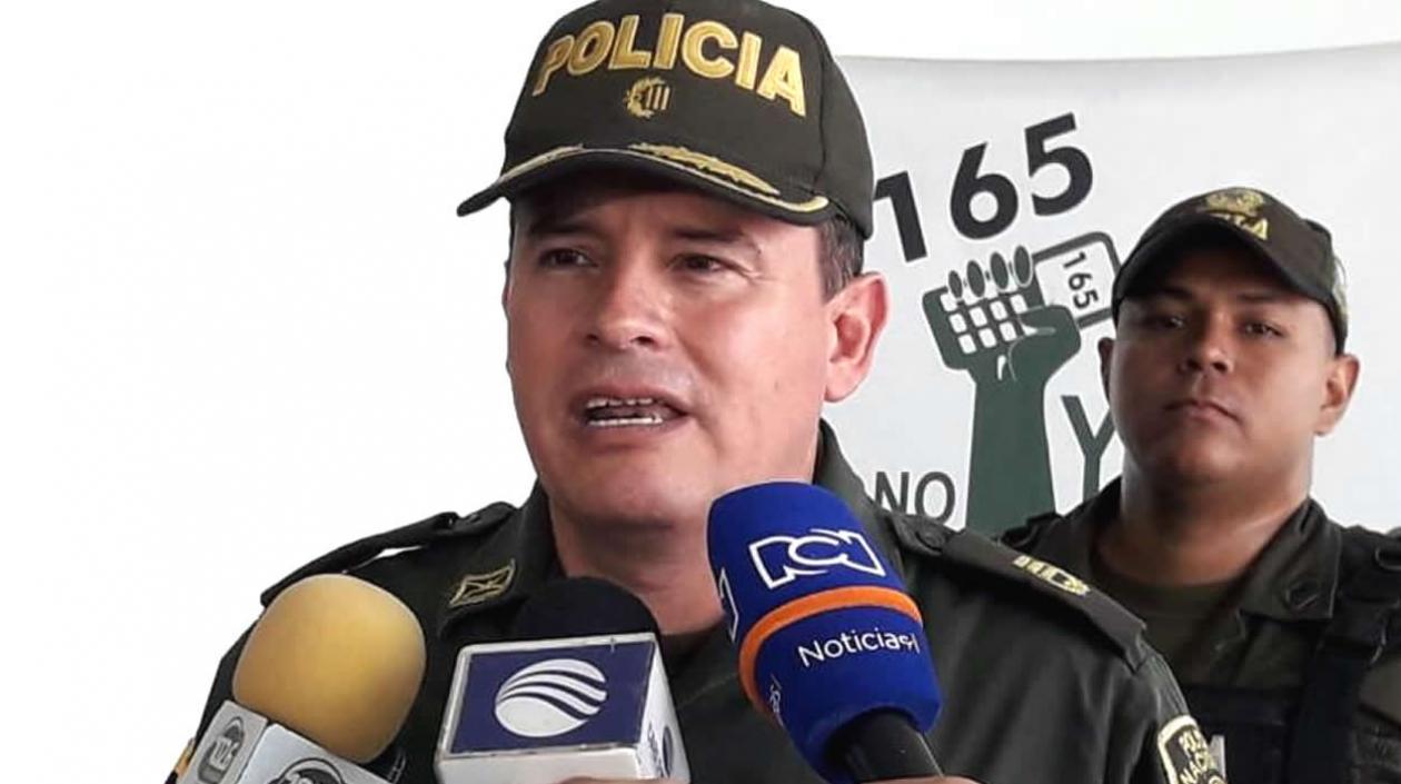 Coronel Egelber Grijalba Suárez Subcomandante de la Policia Metropolitana de Barranquilla