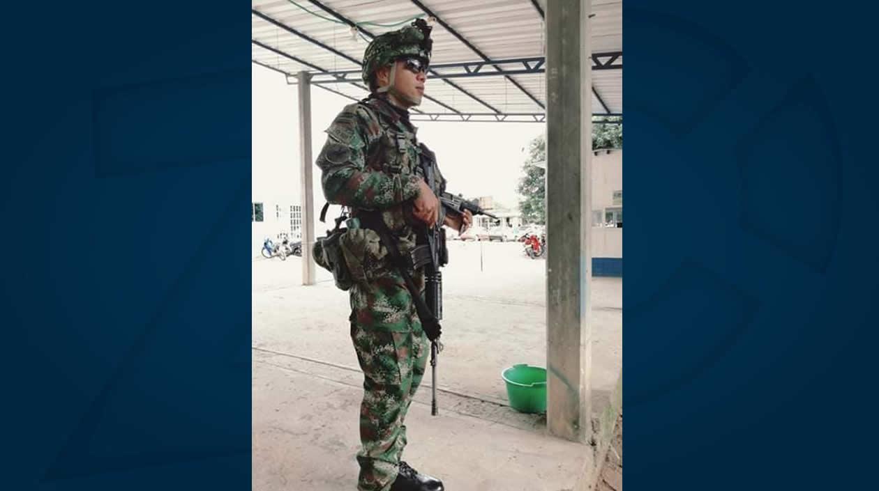 Kevin Castellanos Pedroza, el soldado profesional fallecido.