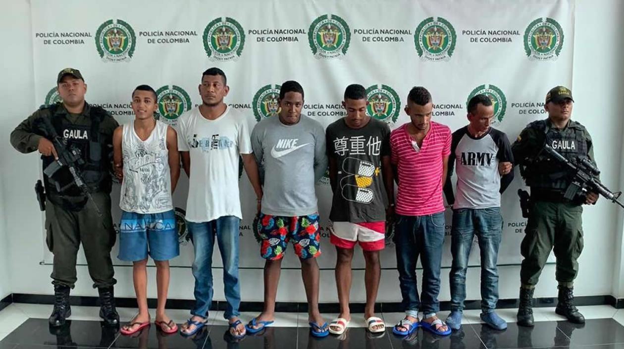 Seis integrantes de 'Los Zeus' capturados.