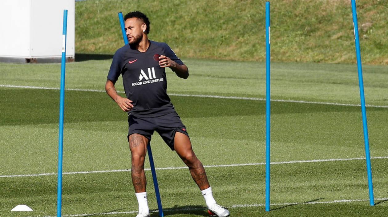 Neymar, delantero brasileño. 