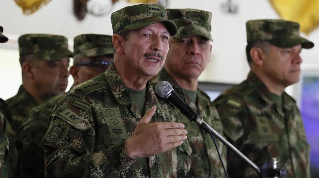 El comandante del Ejército, general Nicacio Martínez.