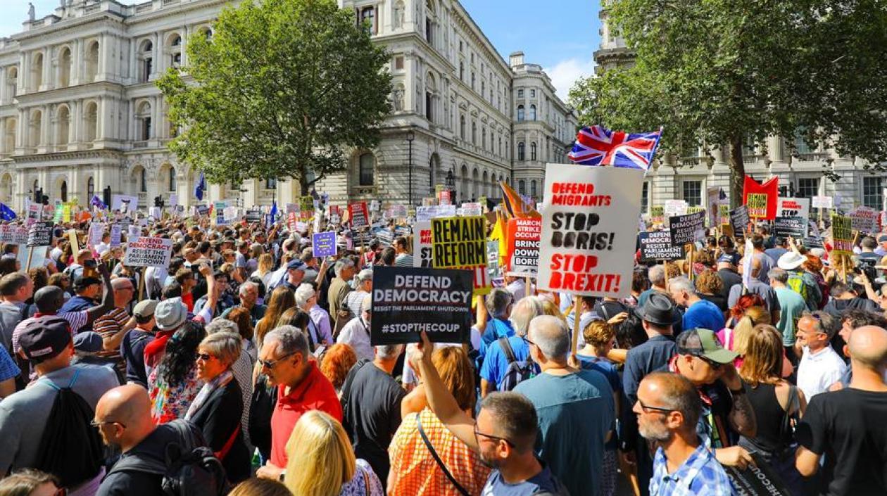 Imagen de la protesta.