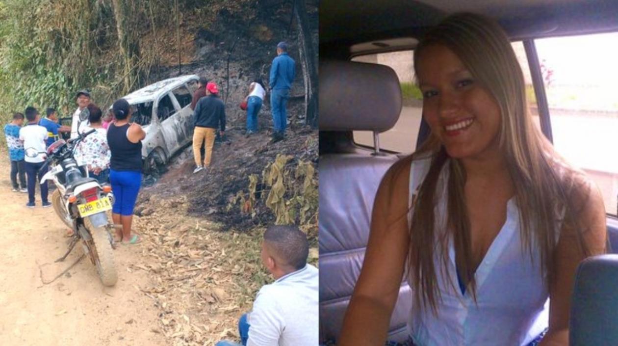 Lugar de los hechos y Karina García Sierra.