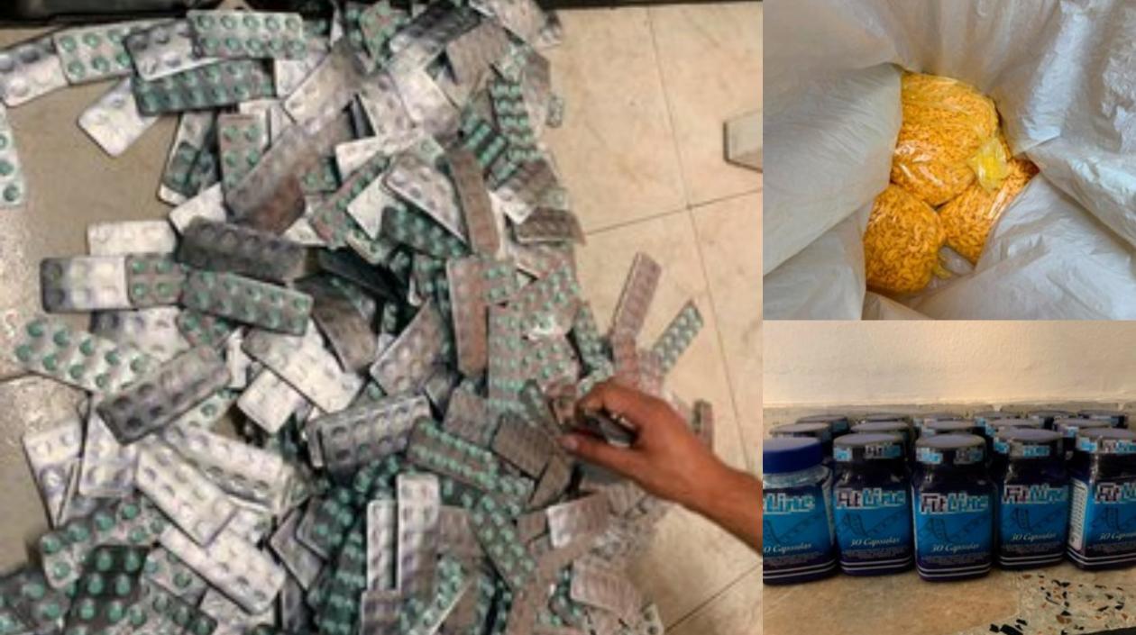 Los alimentos incautados.