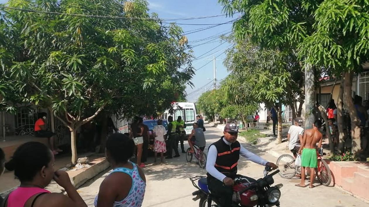 La Policía llegó al lugar de los hechos.