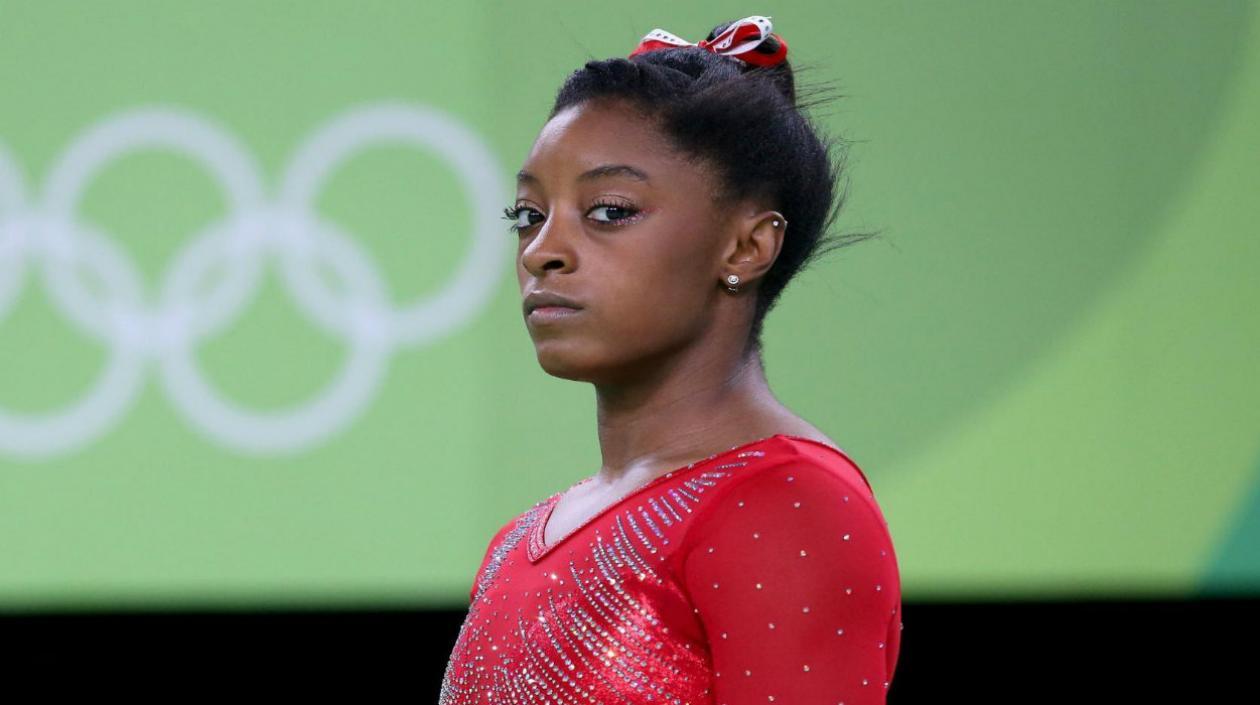 Simone Biles, gimnasta estadounidense. 