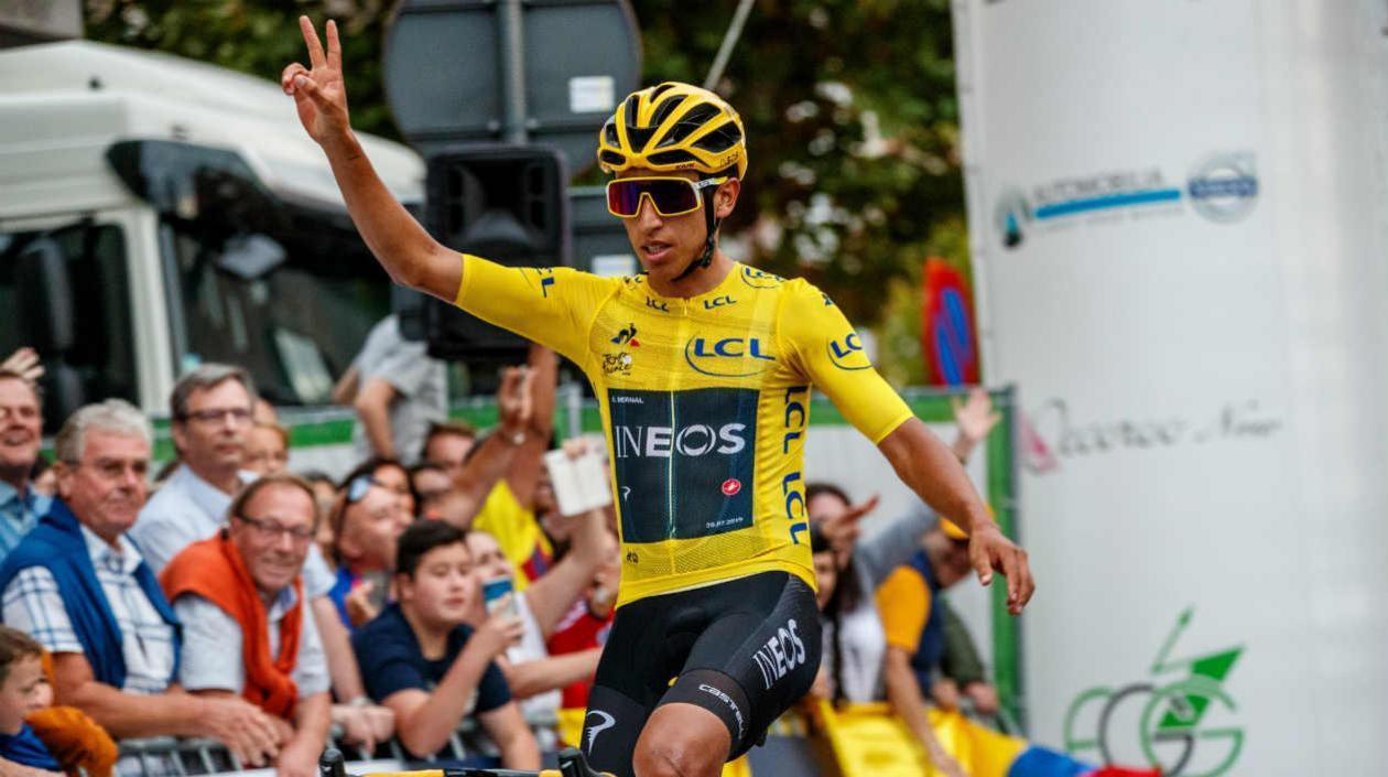 Egan Bernal, ciclista colombiano. 