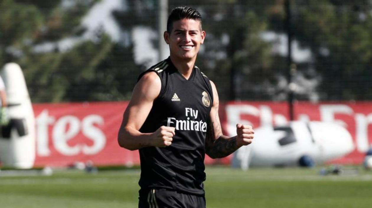 James Rodríguez, volante colombiano. 