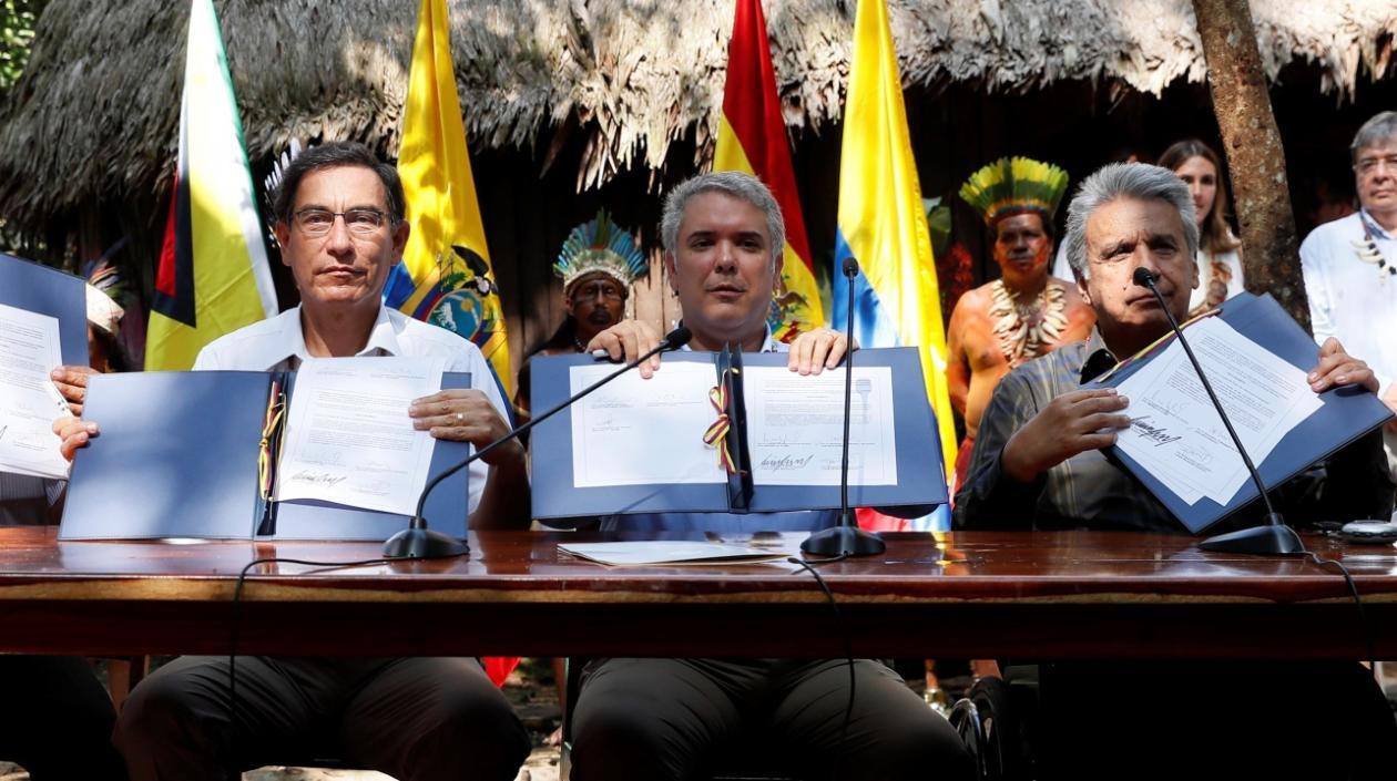 Martín Vizcarra, Iván Duque, Lenín Moreno.