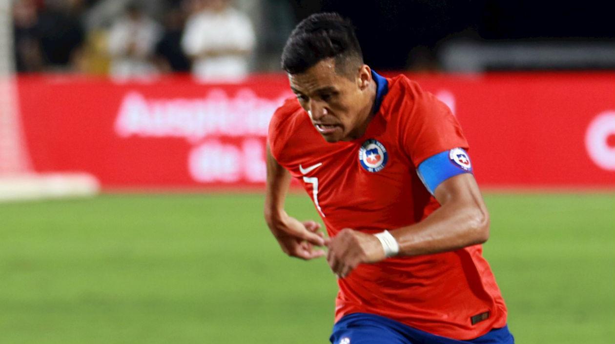 Alexis Sánchez, delantero chileno. 