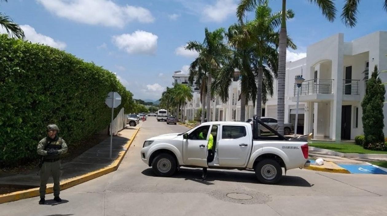 Allanamiento en la residencia de Elkin López Torres, alias ‘La Silla’, en Valledupar
