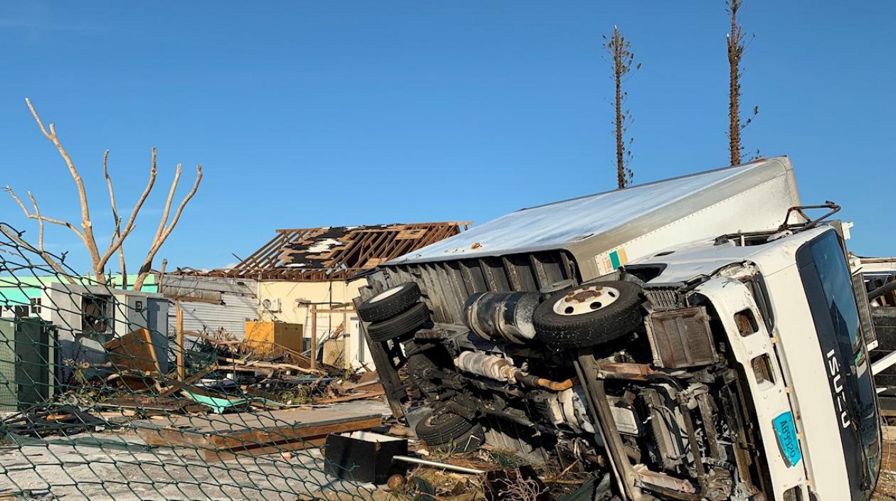 Así quedó esta propiedad tras el paso del huracán Dorian en Bahamas.