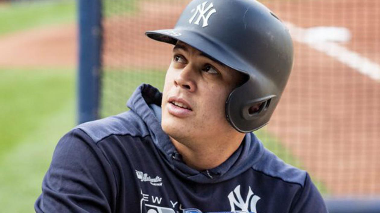 Giovanni Urshela, pelotero colombiano. 