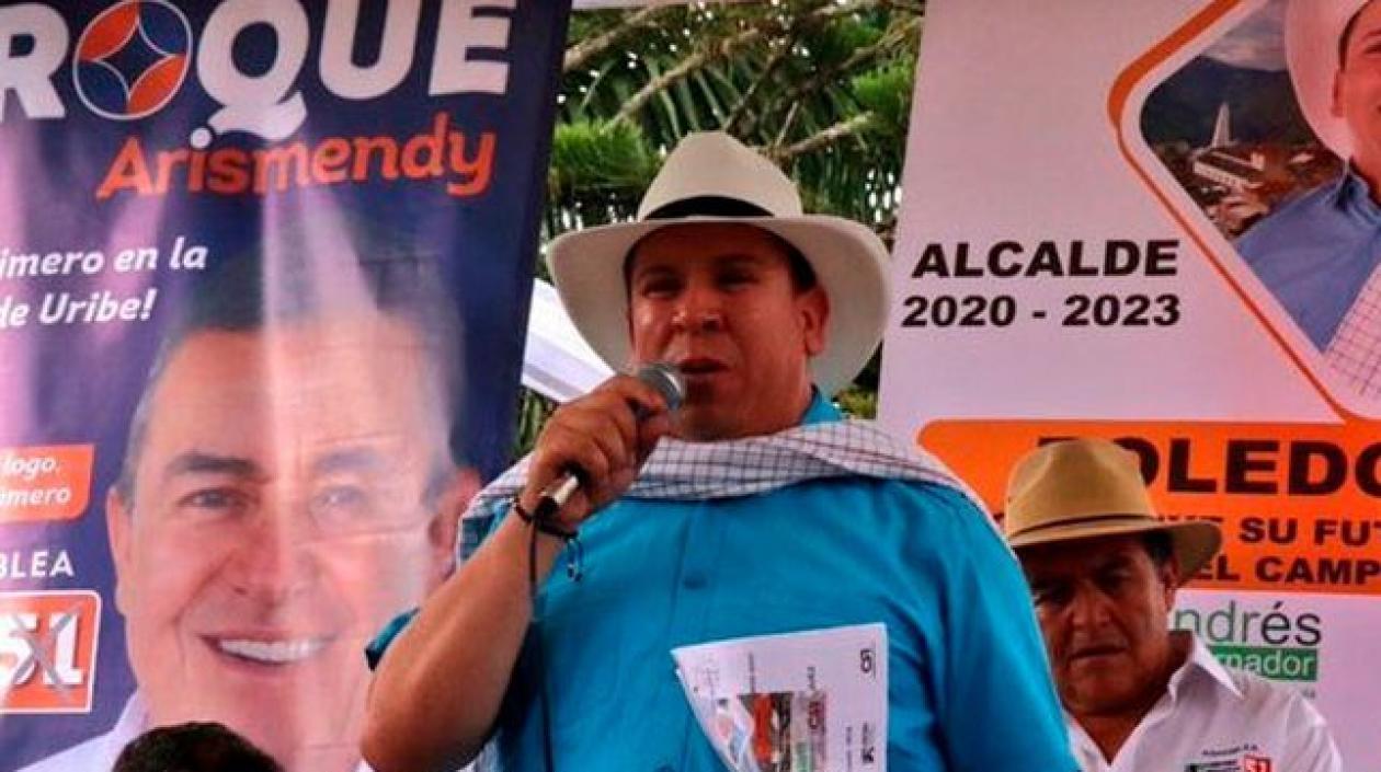 Orley García, el asesinado candidato a la alcaldía de Toledo, por el Centro Democrático.