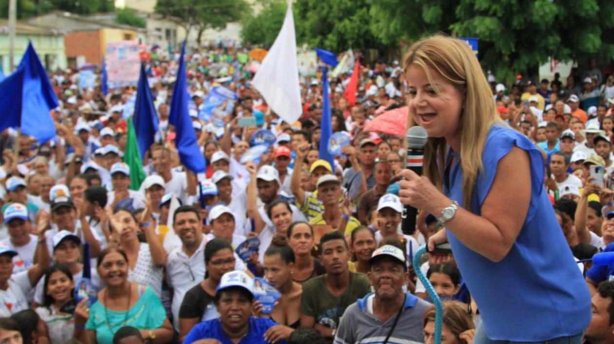 La candidata Elsa Noguera. 