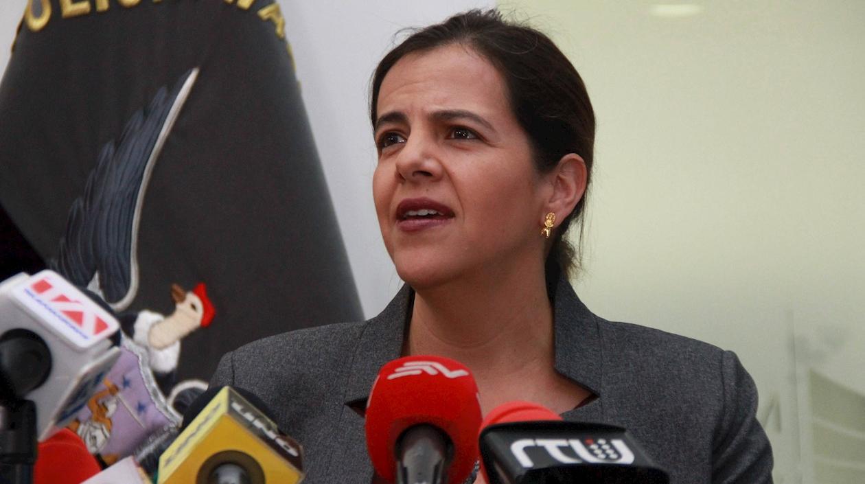La ministra de Interior de Ecuador, María Paula Romo.