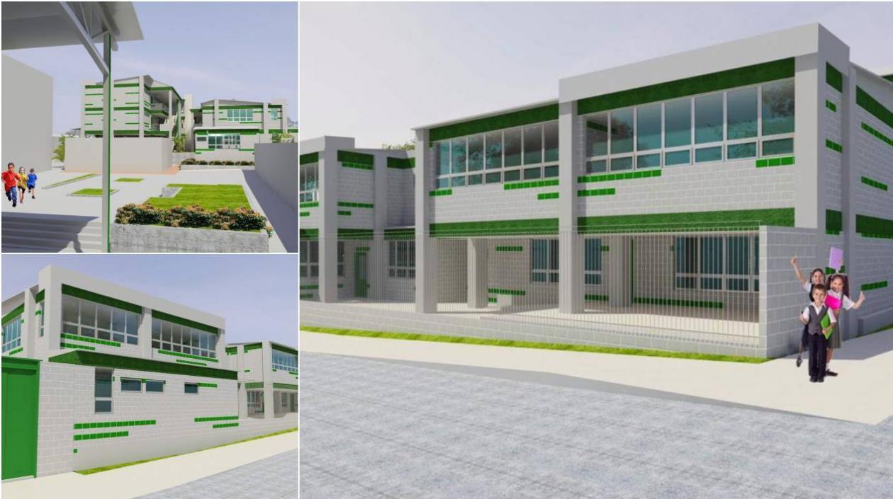 Así quedará el  Institución Educativa Distrital Despertar del Sur.