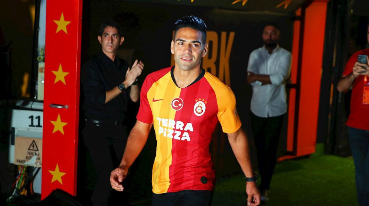 Falcao García durante su presentación. 