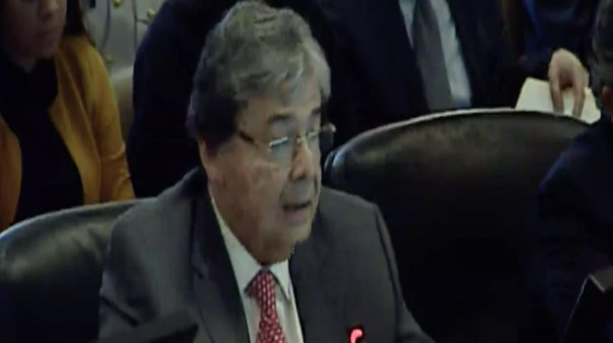 El Canciller Carlos Holmes Trujillo.