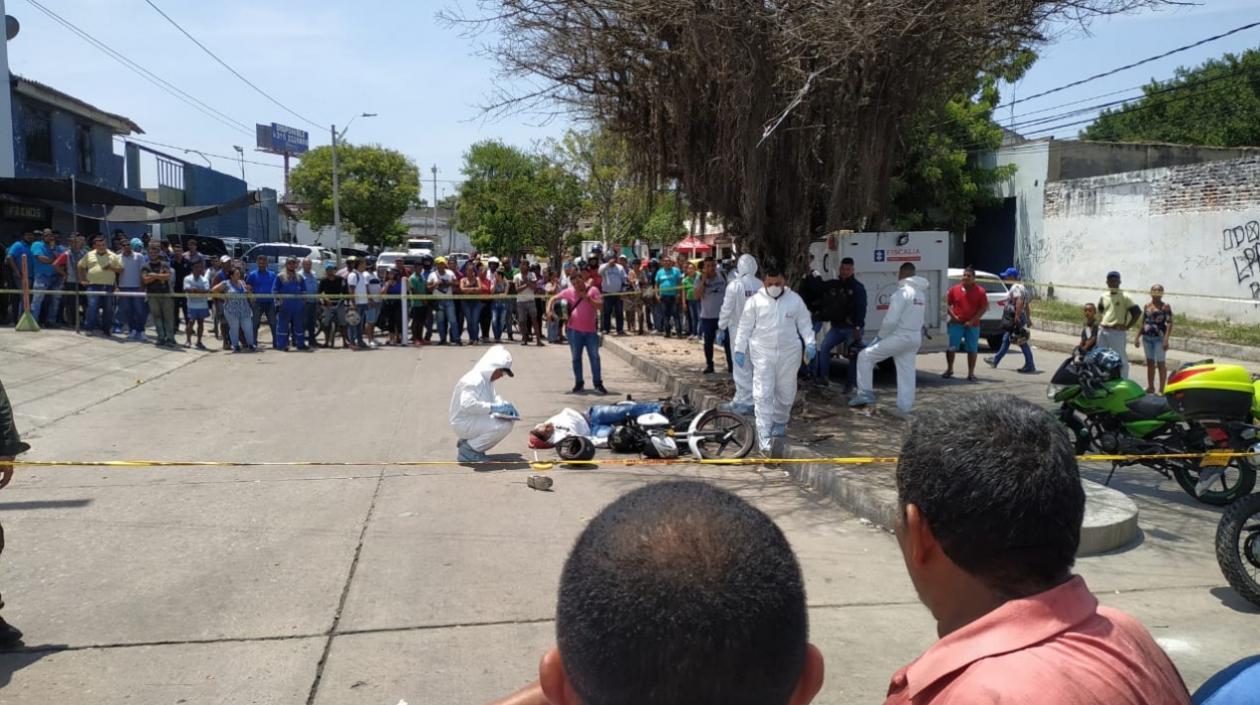 El CTI se encargó de la inspección del cadáver.