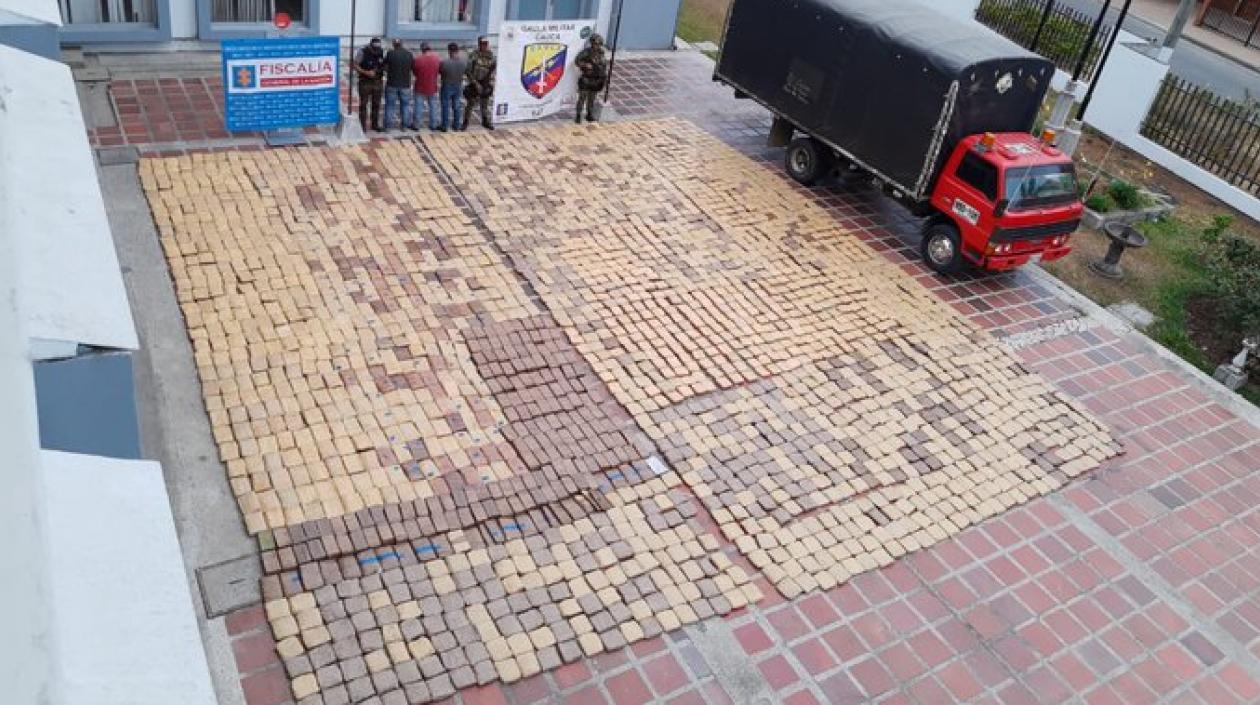 Marihuana incautada.