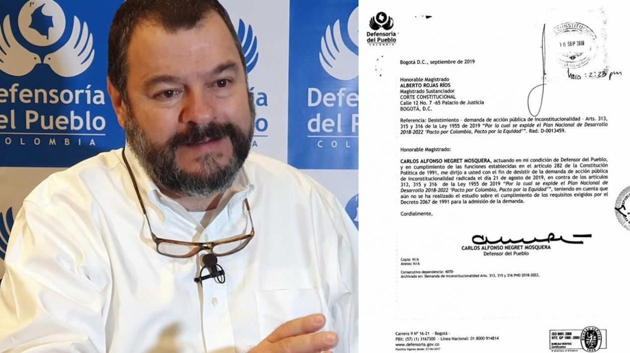 Carlos Negret y carta sobre Electricaribe.