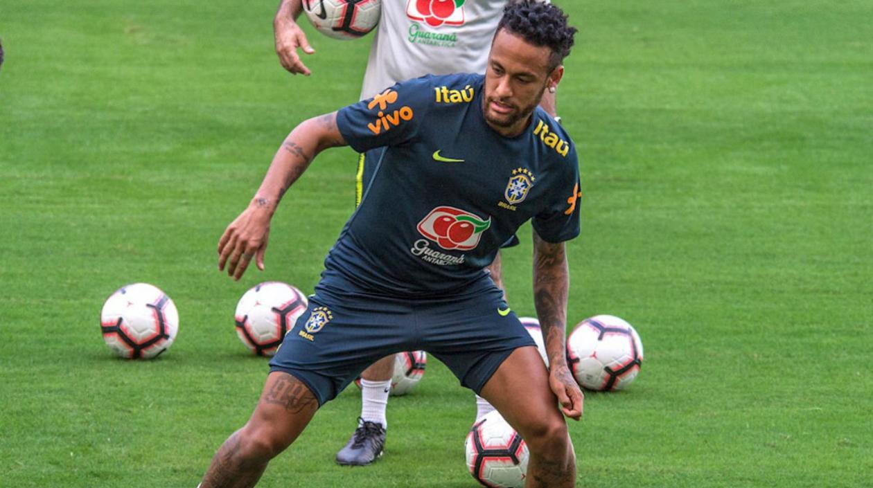 Neymar, delantero brasileño. 