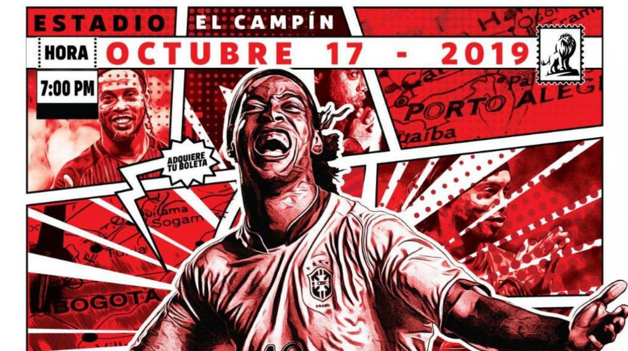 Ronaldinho jugará con Santa Fe. 