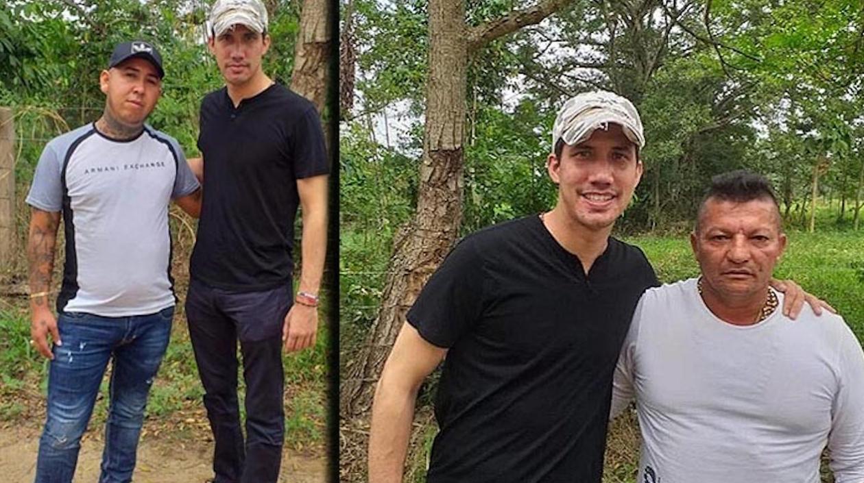Esta son las fotos que tiene a Juan Guaidó en el ojo del huracán: con dos presuntos miembros de Los Rastrojos.