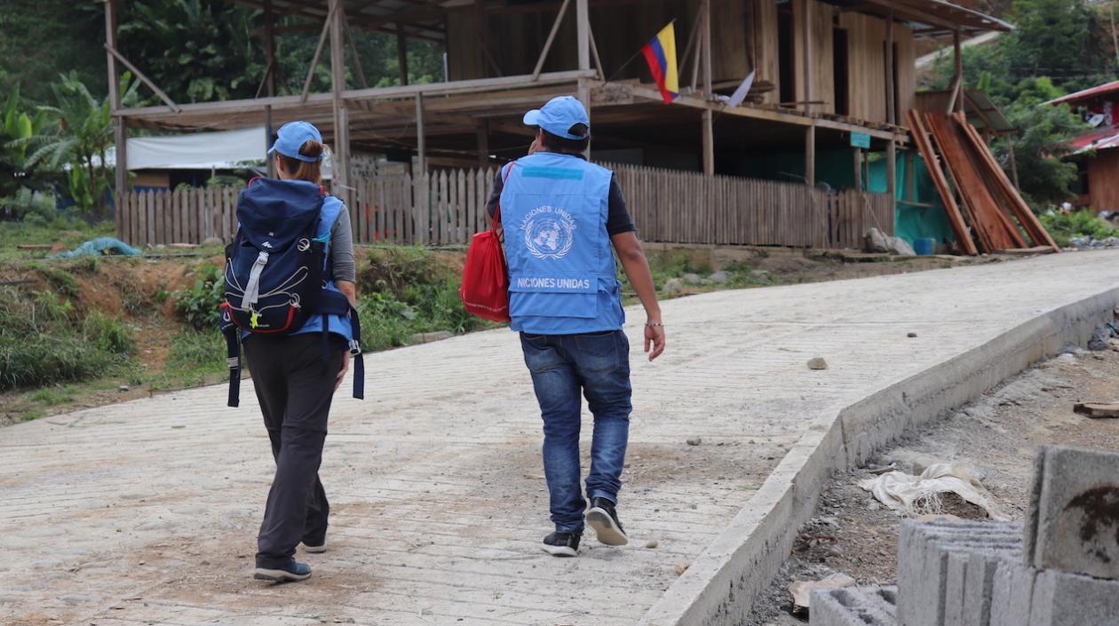 Verificadores de las Naciones Unidas.