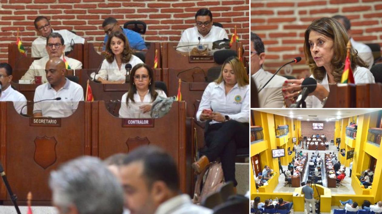 Marta Lucía Ramírez hizo la presentación de los avances en el Concejo de Cartagena.