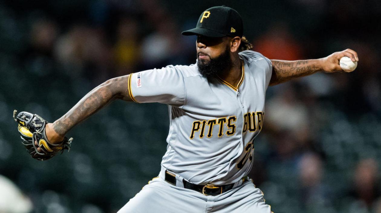 Felipe Vázquez, lanzador de los Piratas de Pittsburg. 