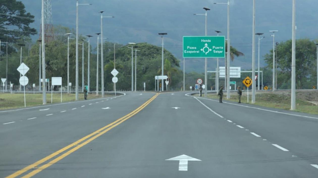 Rehabilitación de la vía Honda - La Dorada.