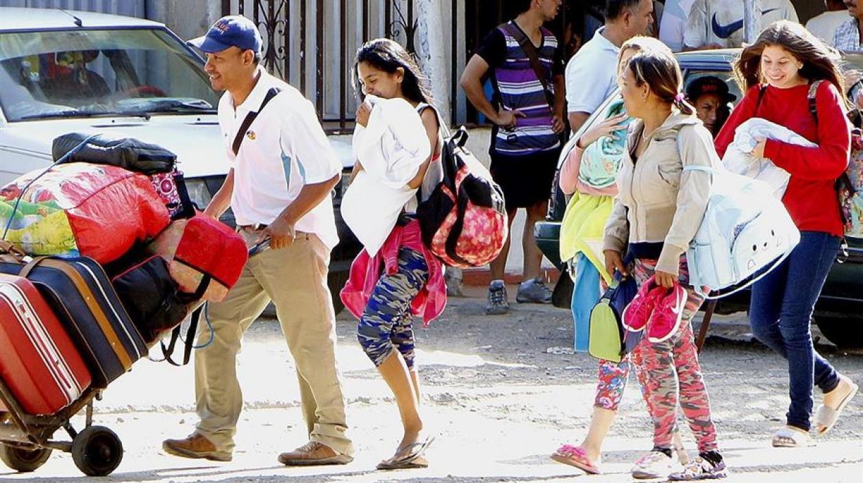 Migrantes venezolanos en Ecuador.