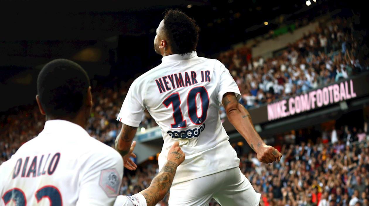 Neymar, delantero brasileño. 